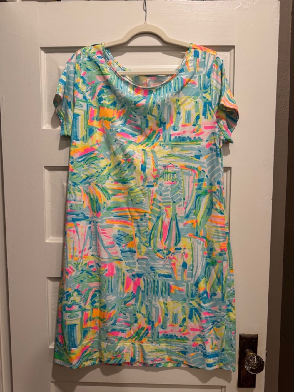 Lilly Pulitzer Marlowe Dress in Sea Salt and Sand Size XL